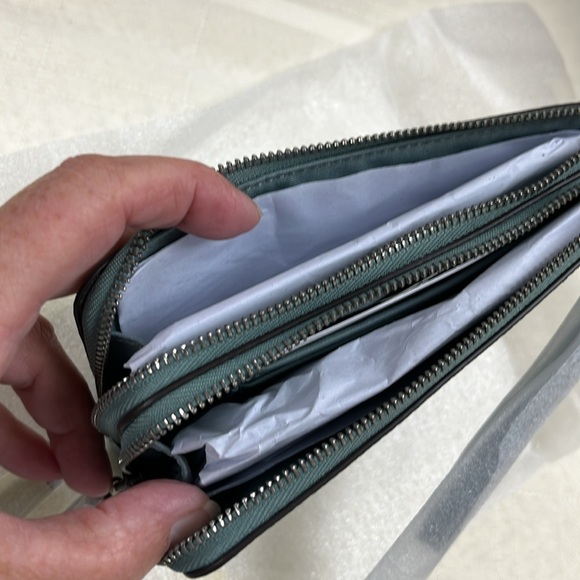 Coach Double Corner Zip Wristlet - Picture 6 of 7